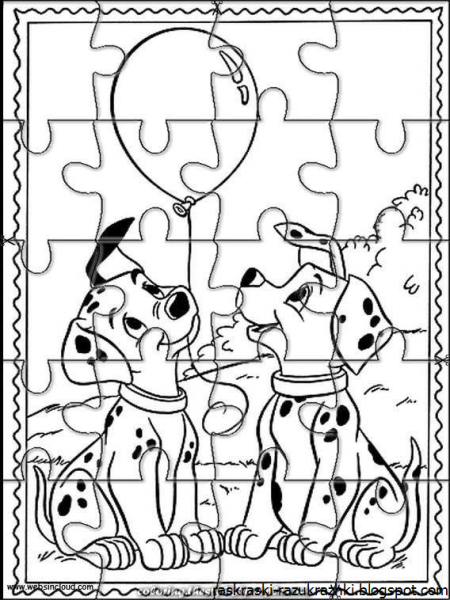 Пазл раскраска для детей