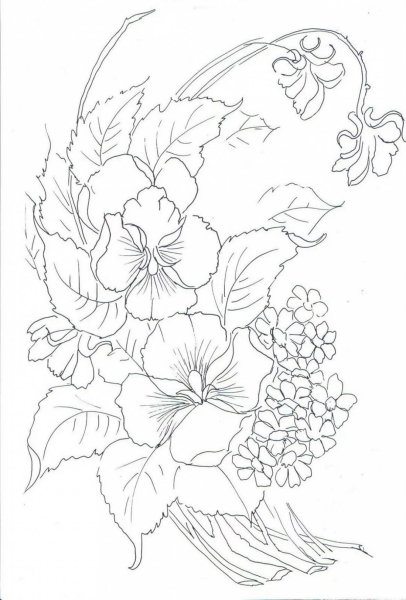 Эскиз для раскрашивания акварелью