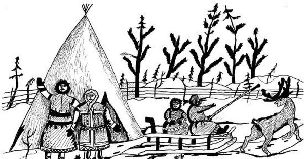 Орнамент чум Ханты манси