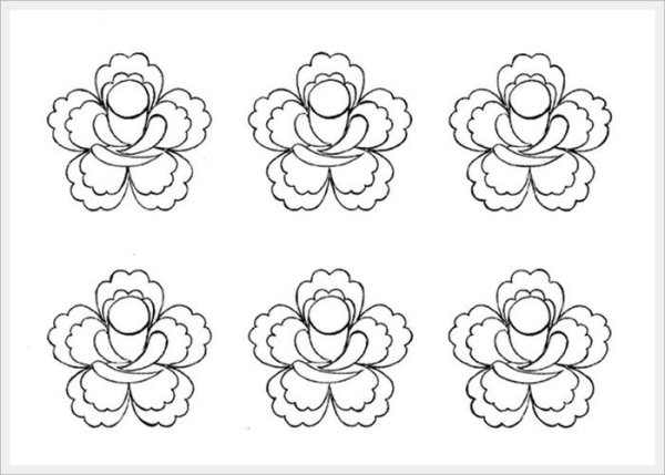 Элементы Жостовской росписи раскраска