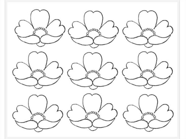 Формы цветов для рисования