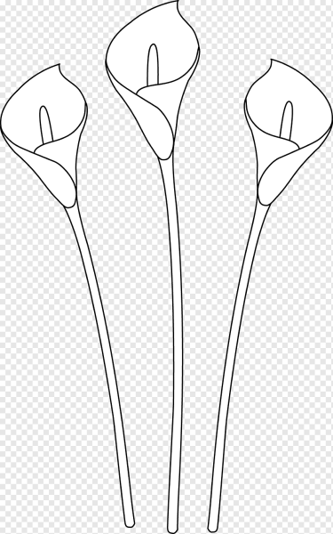 Трафарет стебли для цветов
