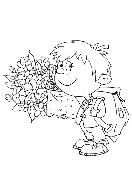 Ученик раскраска