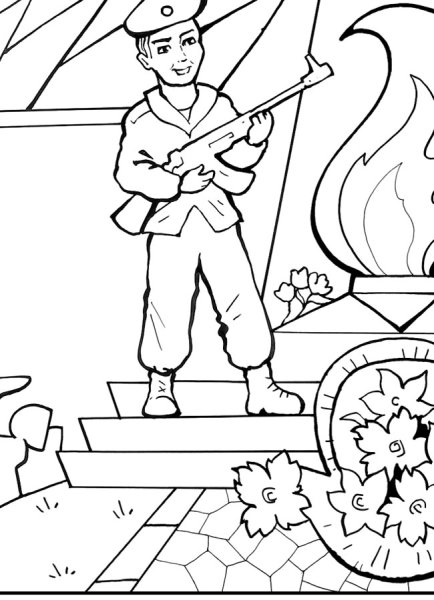 Раскраски день Победы для детей