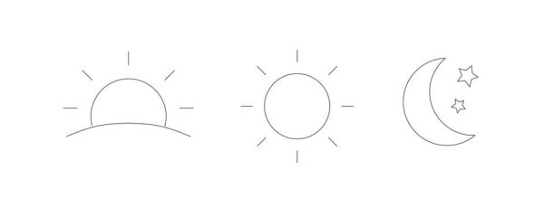 Солнышко раскраска для детей утро ночь