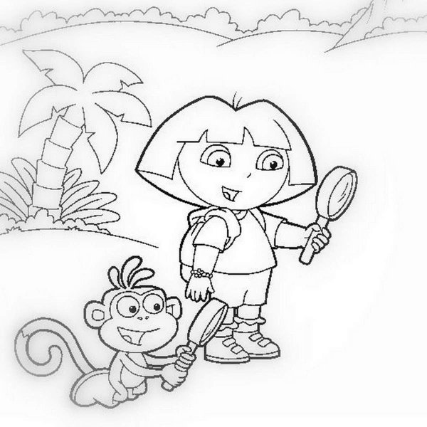 Черно белая Даша путешественница