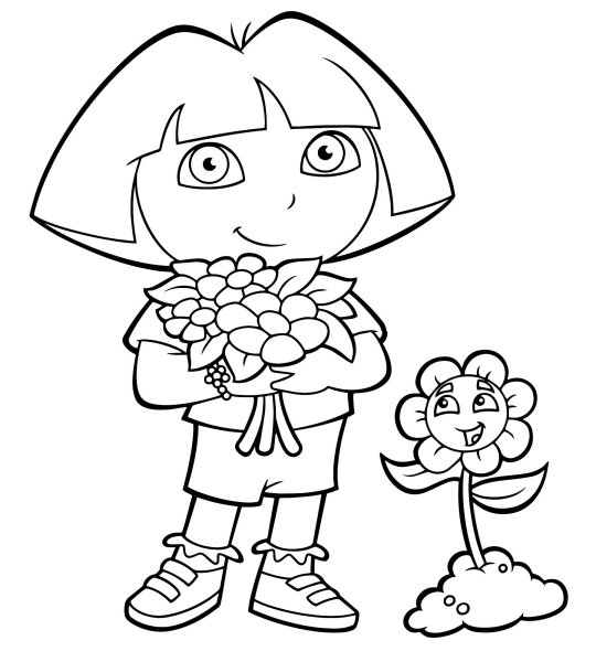 Даша путешественница раскраска