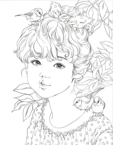 Раскраски для девочек корейцы