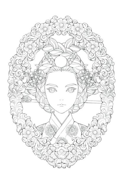 Раскраски в корейском стиле