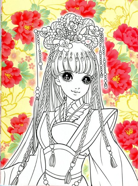 Раскраски для девочек Корея