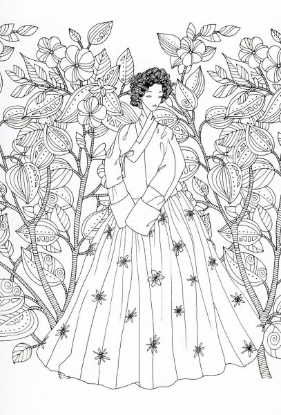 Корейские раскраски для взрослых