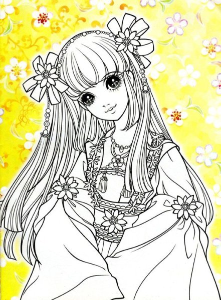 Раскраска для девочек корейские