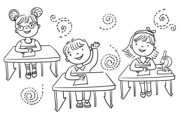 Режим дня раскраска для детей