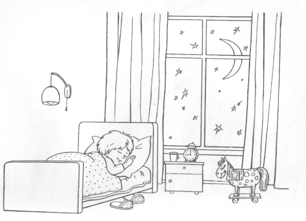 Раскраска утро