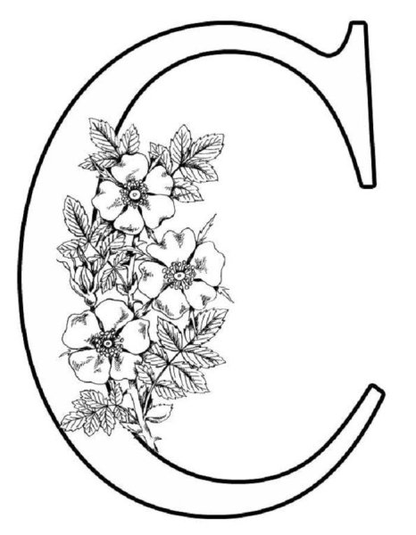 Красивые буквы для разукрашивания