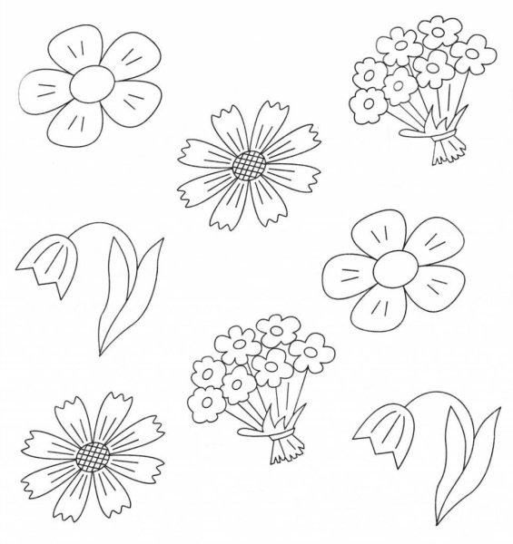 Цветы задания для дошкольников