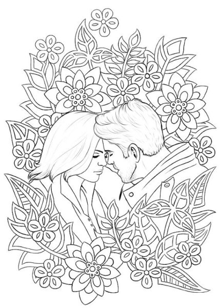 Раскраски антистресс пары