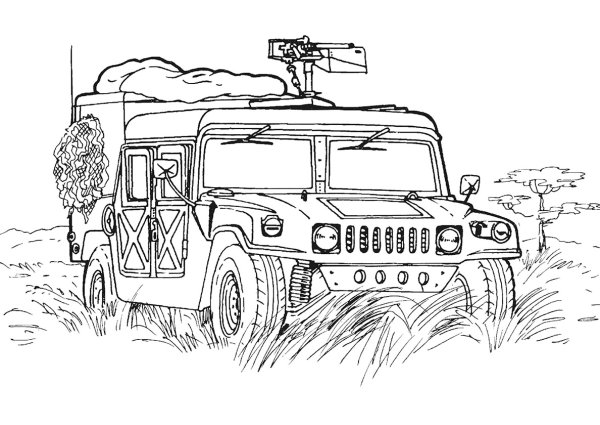 Хаммер УАЗ раскраска