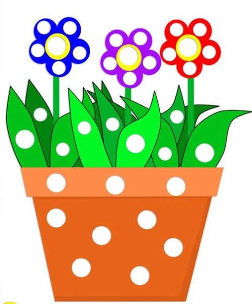 Пластилиновые заплатки цветы