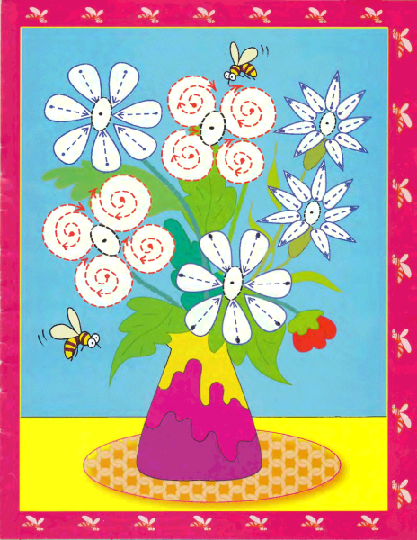 Рисование пальчиками цветы