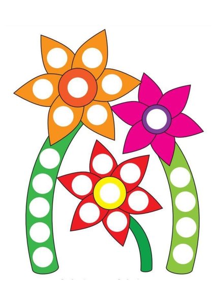 Пластилиновые заплатки цветы