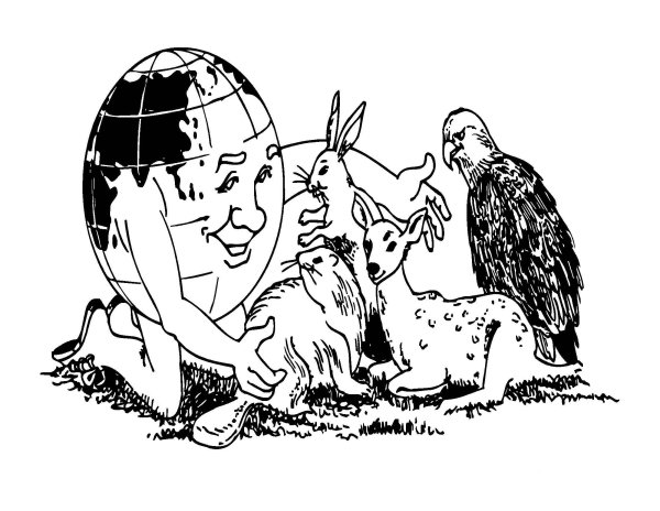 Раскраска на тему защита животных