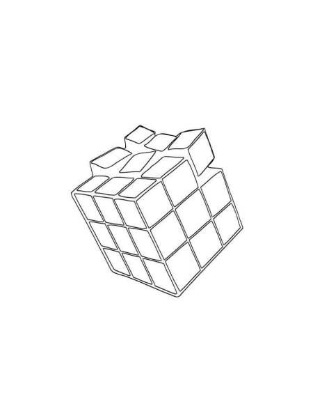 Раскраска кубики рубики