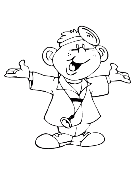 Раскраска доктор