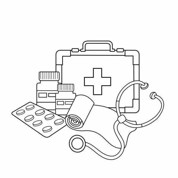 Раскраски медицина для детей