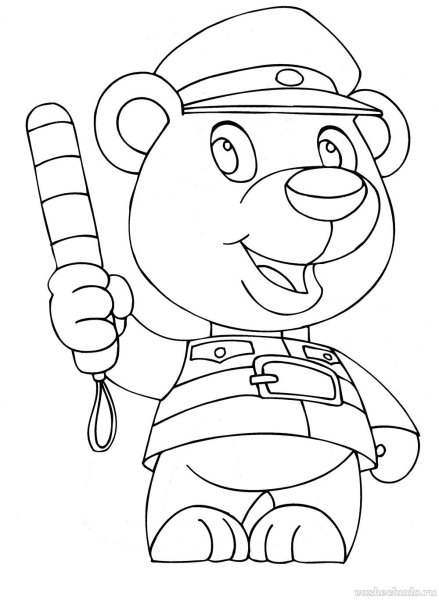 Раскраска ГИБДД для детей