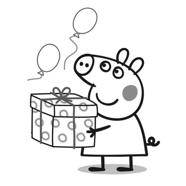 Раскраска Свинка Пеппа раскраска