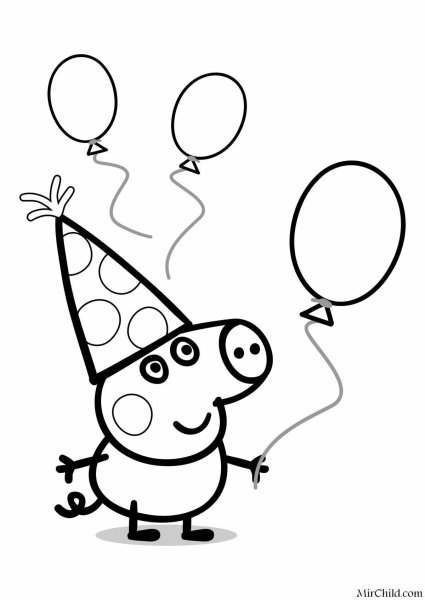 Раскраска «Свинка Пеппа»