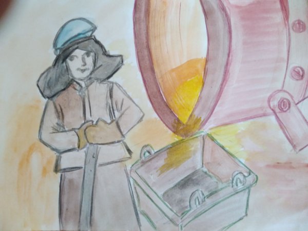 Детские рисунки на тему металлургии