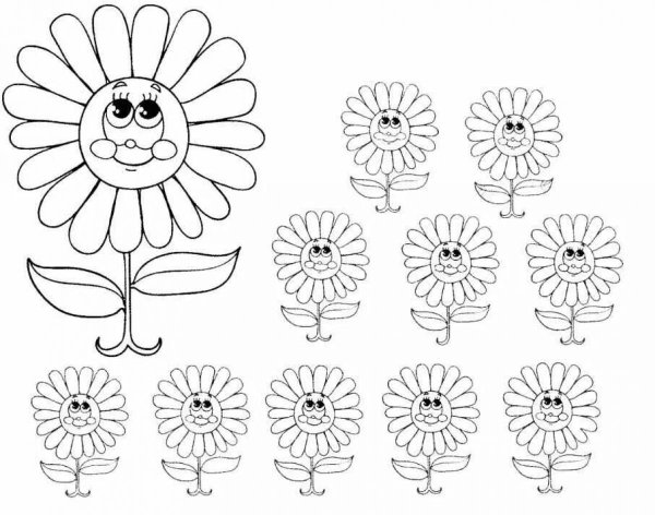 Цветы задания для малышей