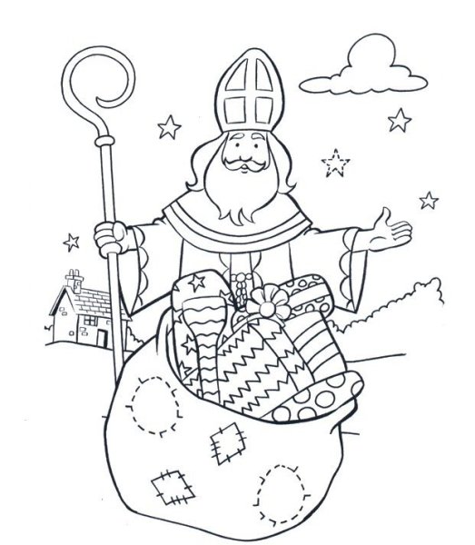 Раскраски ко Дню Святого Николая