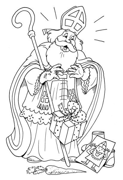 Святой Николаус раскраска