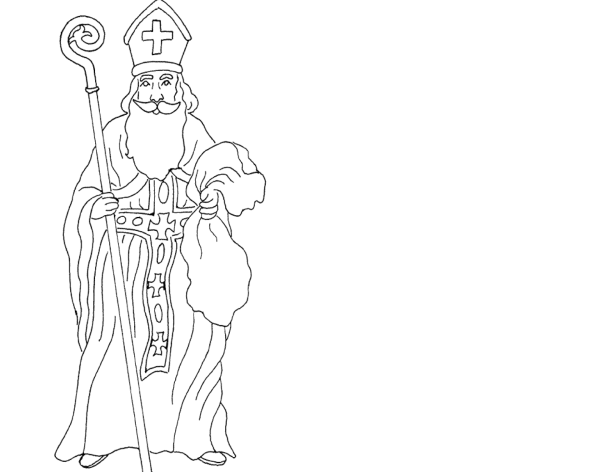 Святой Николаус раскраска