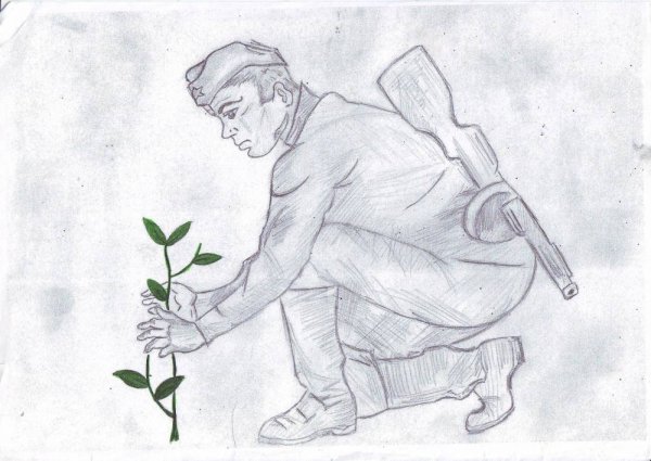 Рисунок на тему неизвестный солдат