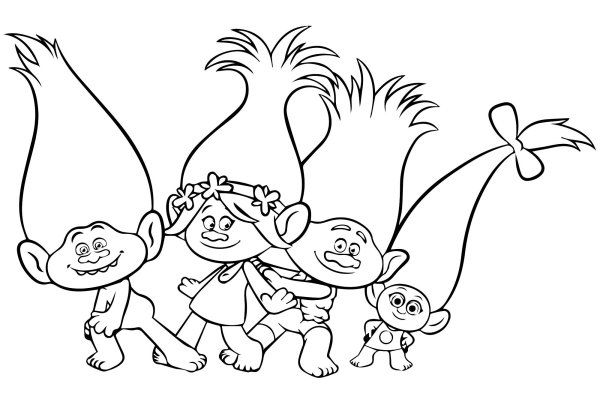 Розочка и Цветан раскраска