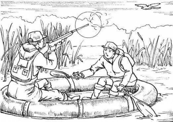 Охотничьи раскраски