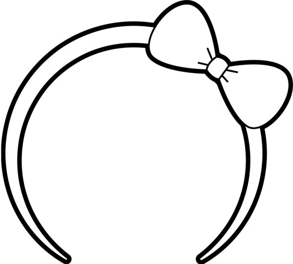 Ободок раскраска для детей