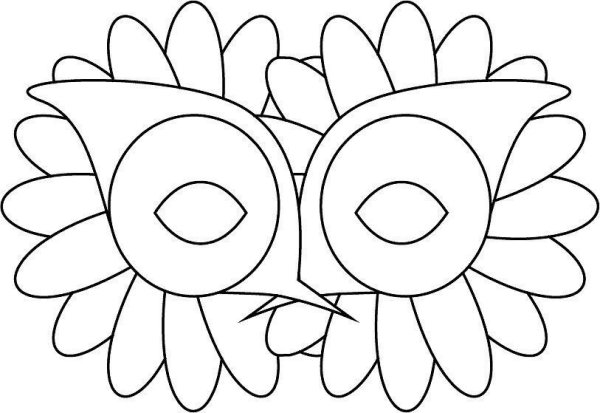 Маски цветов для детей