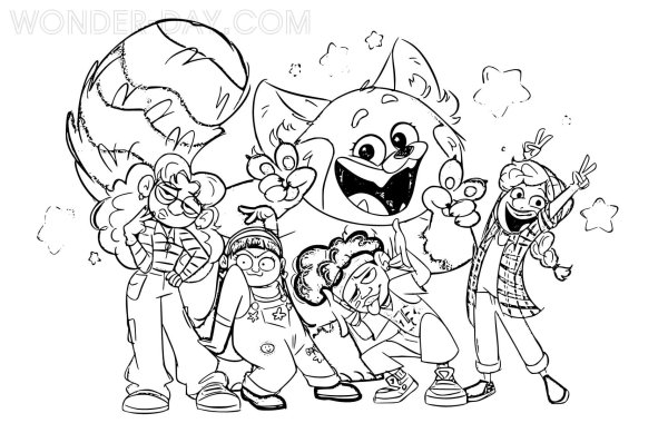 Раскраска я краснею мультфильм