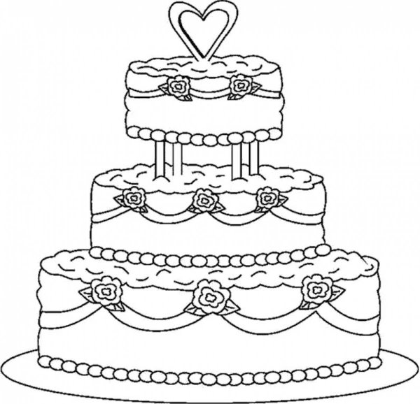 Раскраска торт
