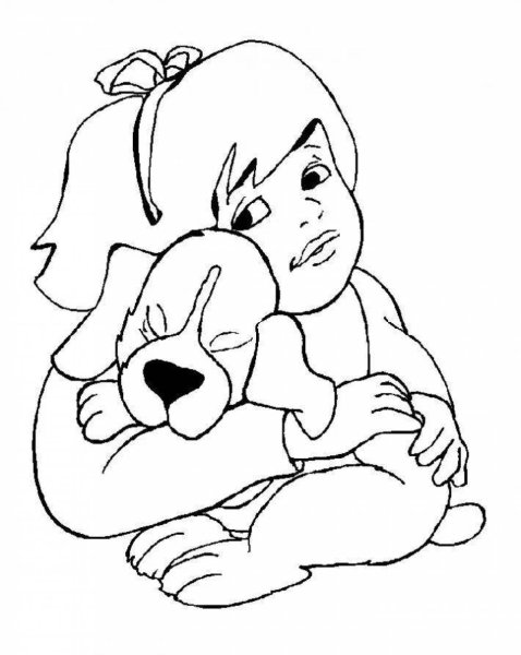 Мой щенок раскраска