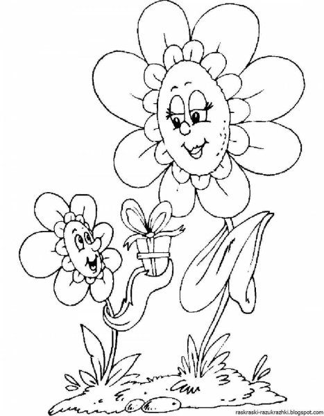 Раскраска ко Дню матери