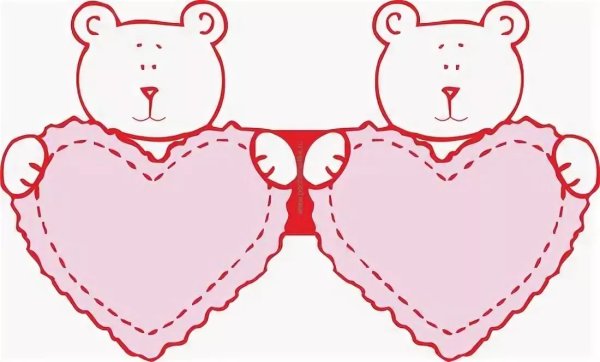 Валентинки раскраски