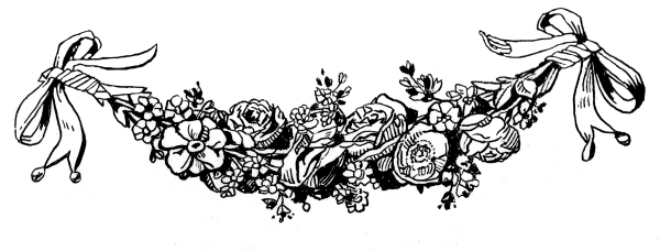 Фестон гирлянда из цветов