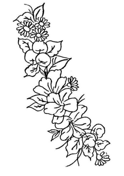 Трафареты для вышивания гладью