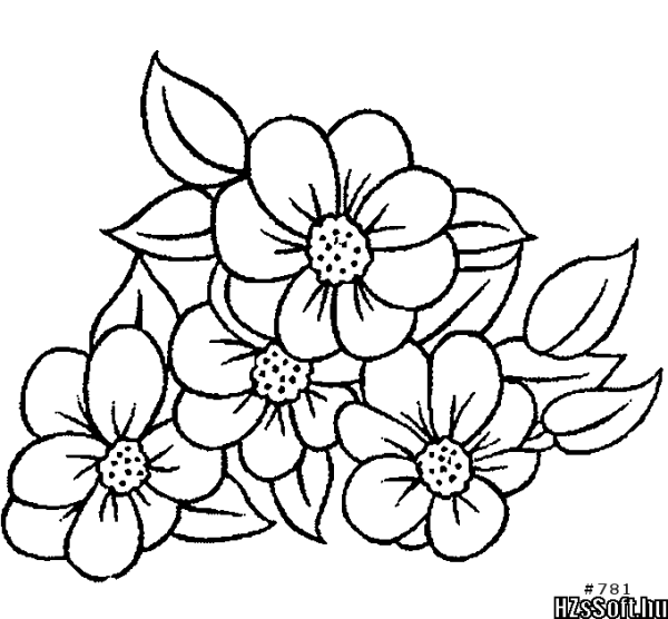 Букеты раскраски угловые